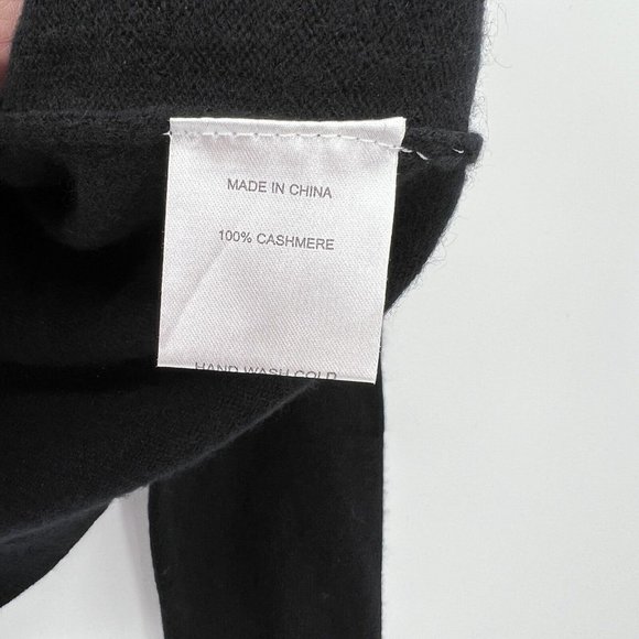 Quince Women’s Black Mongolian Cashmere Crew Neck Sweater sz XS NWT Soft - Picture 4 of 5
